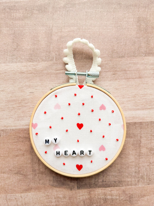 Valentine Hoop Ornament