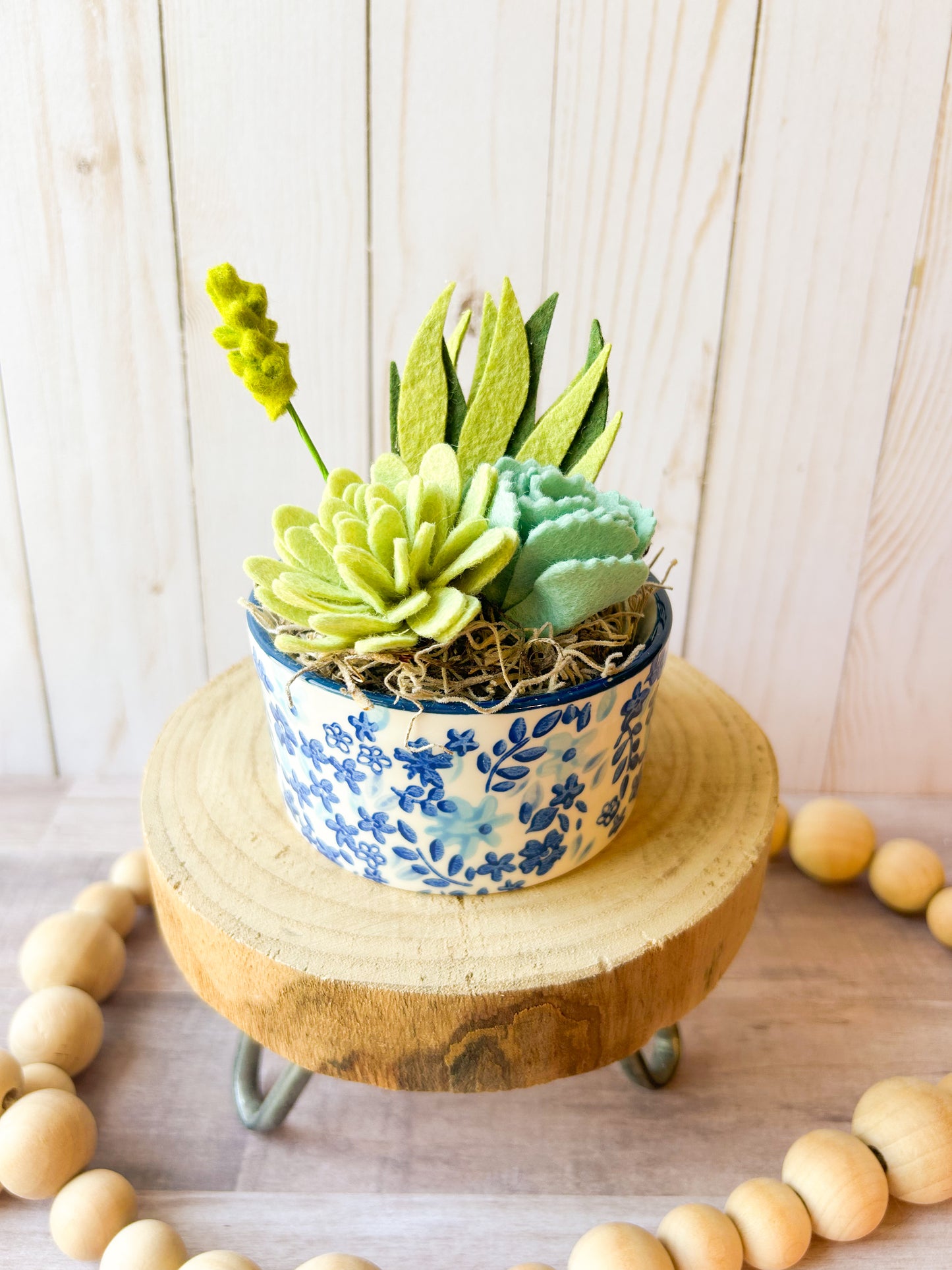 Mini Felt Succulent