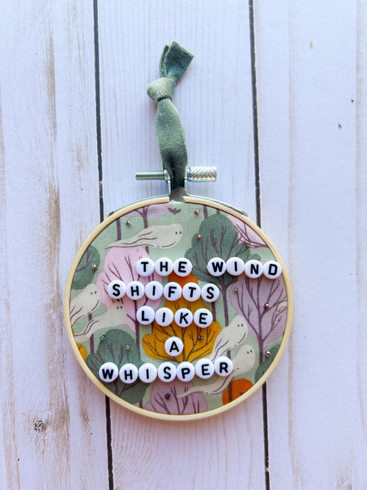 The Wind Shifts Hoop Ornament