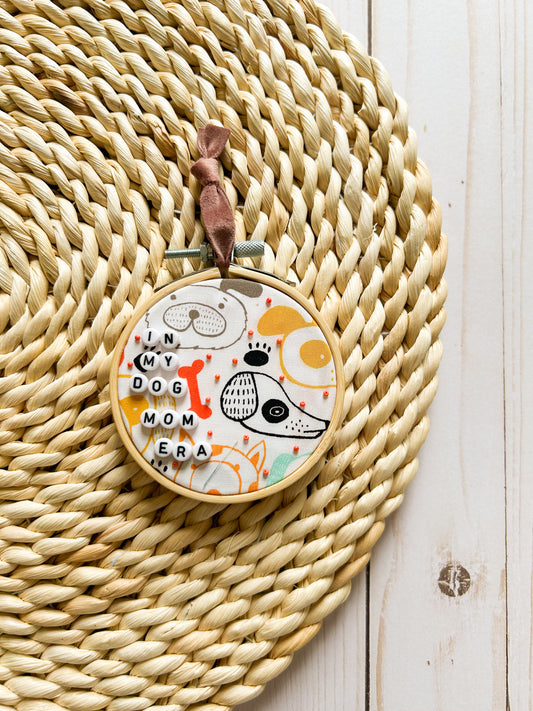 In My Dog Mom Era Hoop Ornament