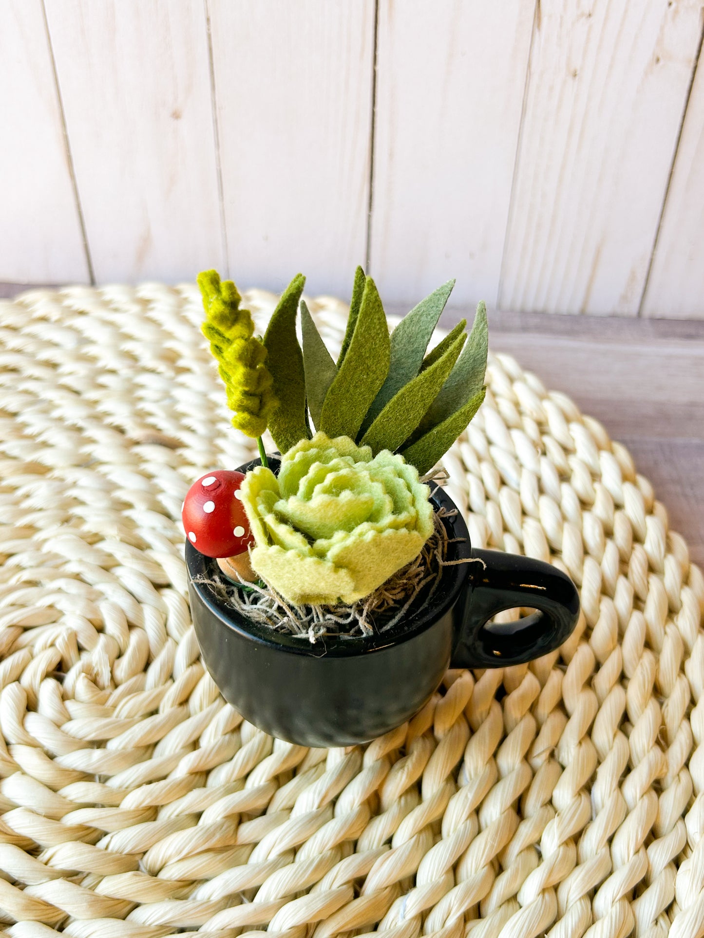 Mini Felt Succulent