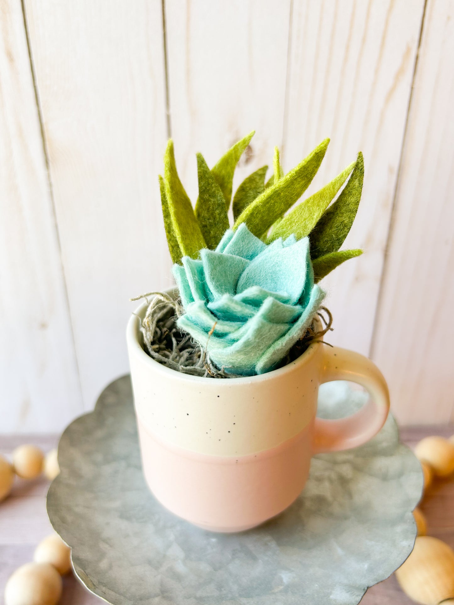 Mini Felt Succulent