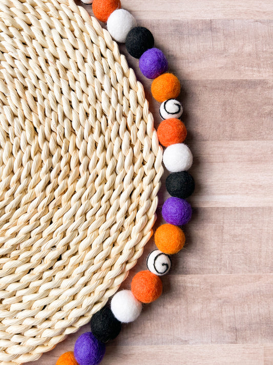 Halloween Felt Ball Garland