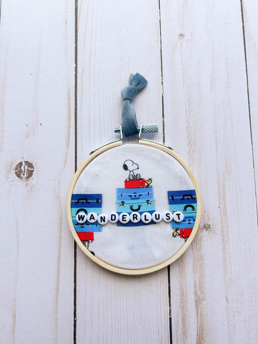 Wanderlust Hoop Ornament
