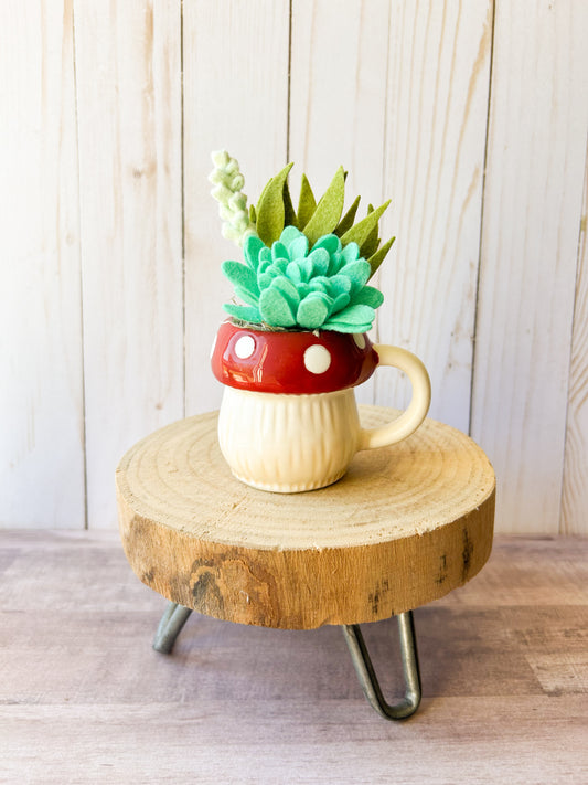 Mini Felt Succulent