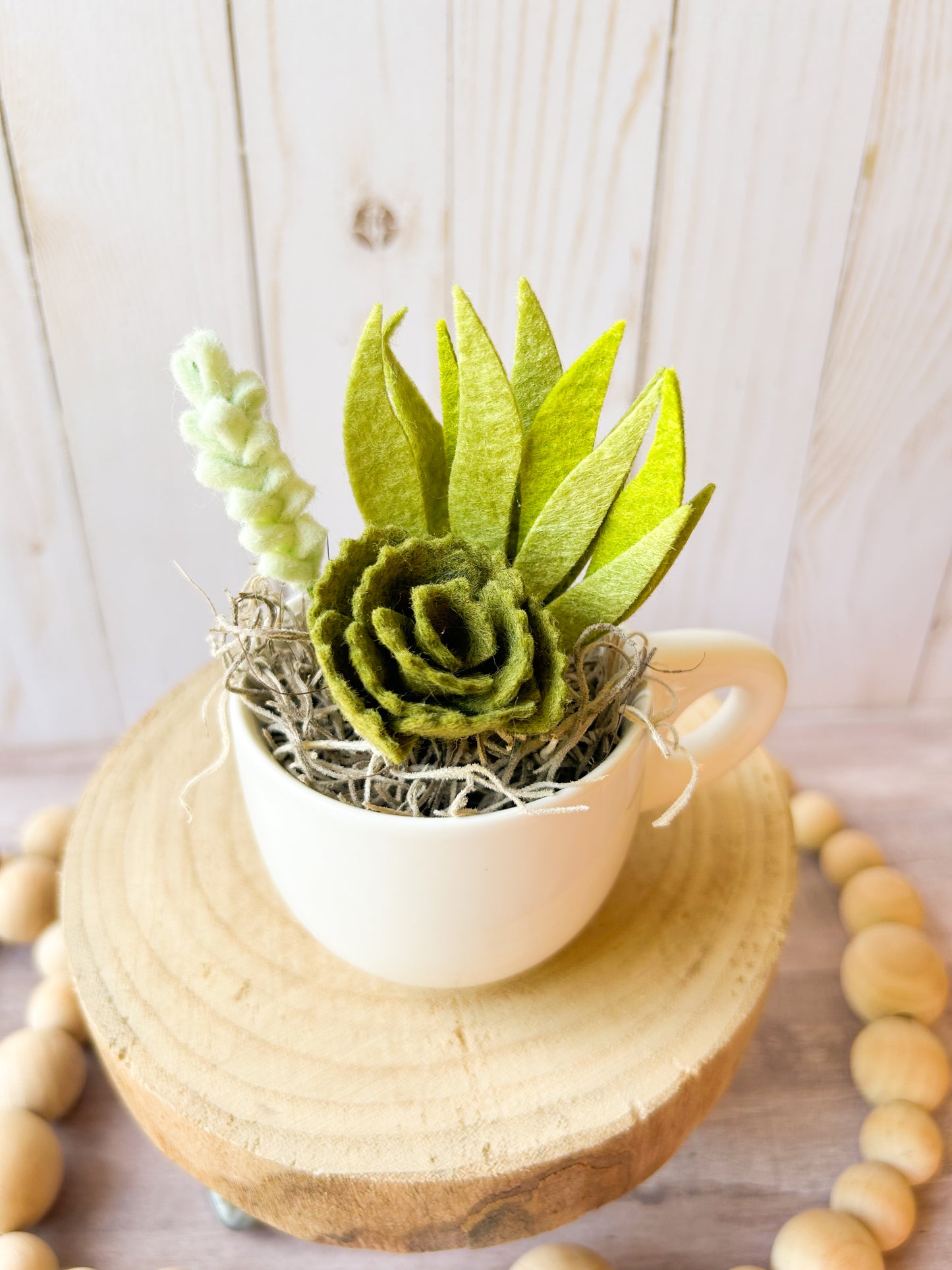 Mini Felt Succulent