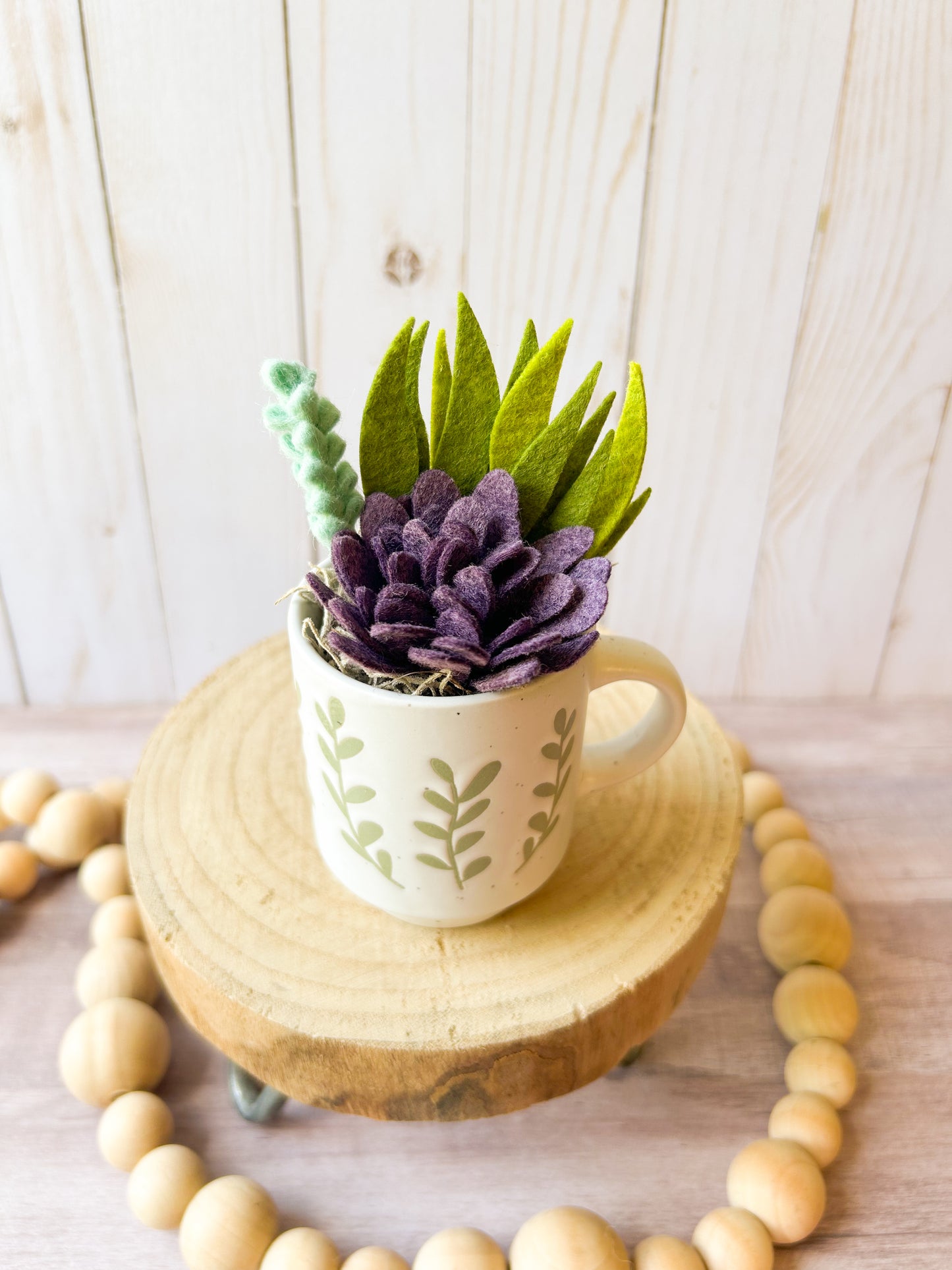 Mini Felt Succulent