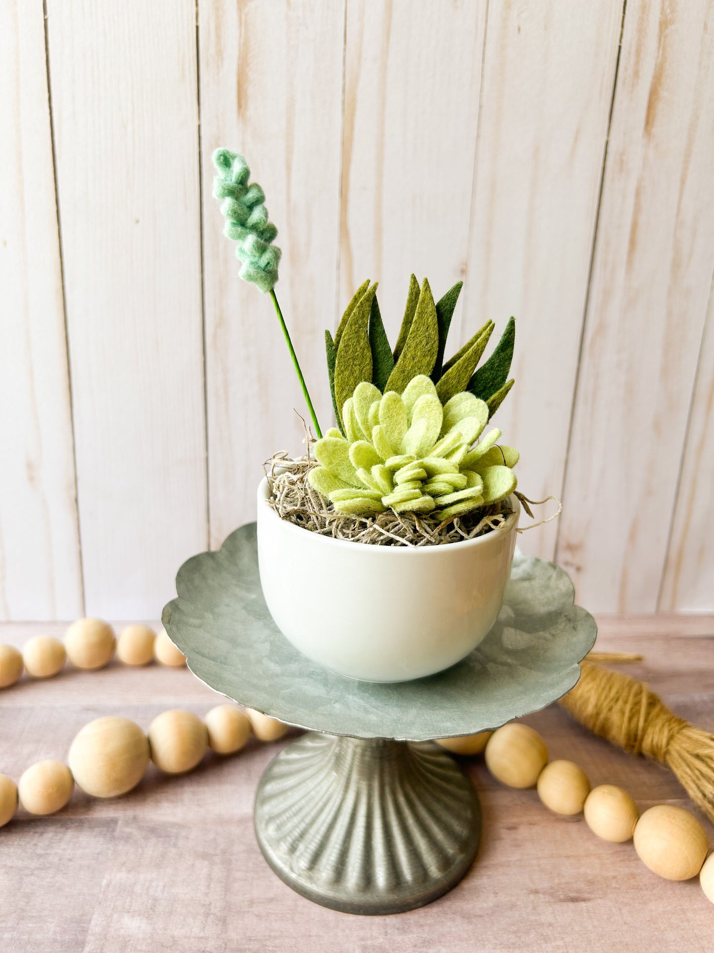 Mini Felt Succulent