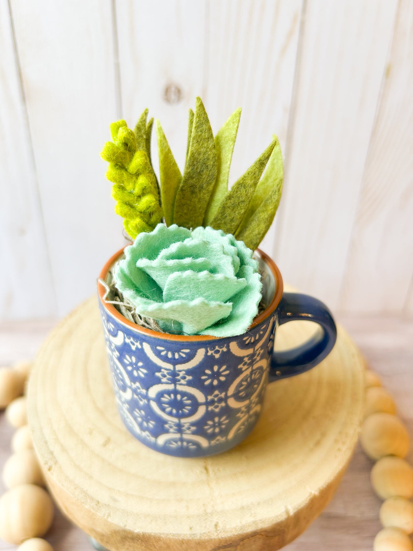 Mini Felt Succulent
