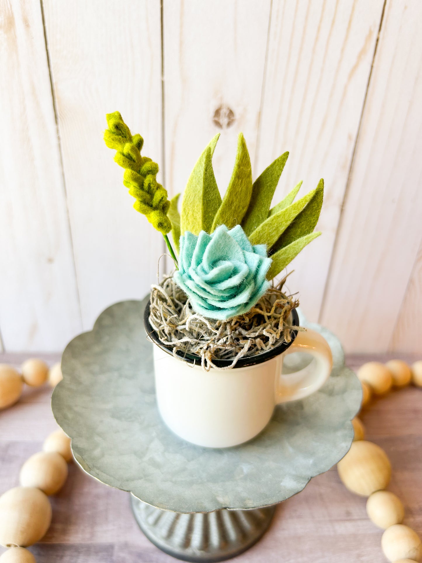 Mini Felt Succulent