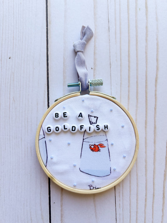 Be A Goldfish Hoop Ornament