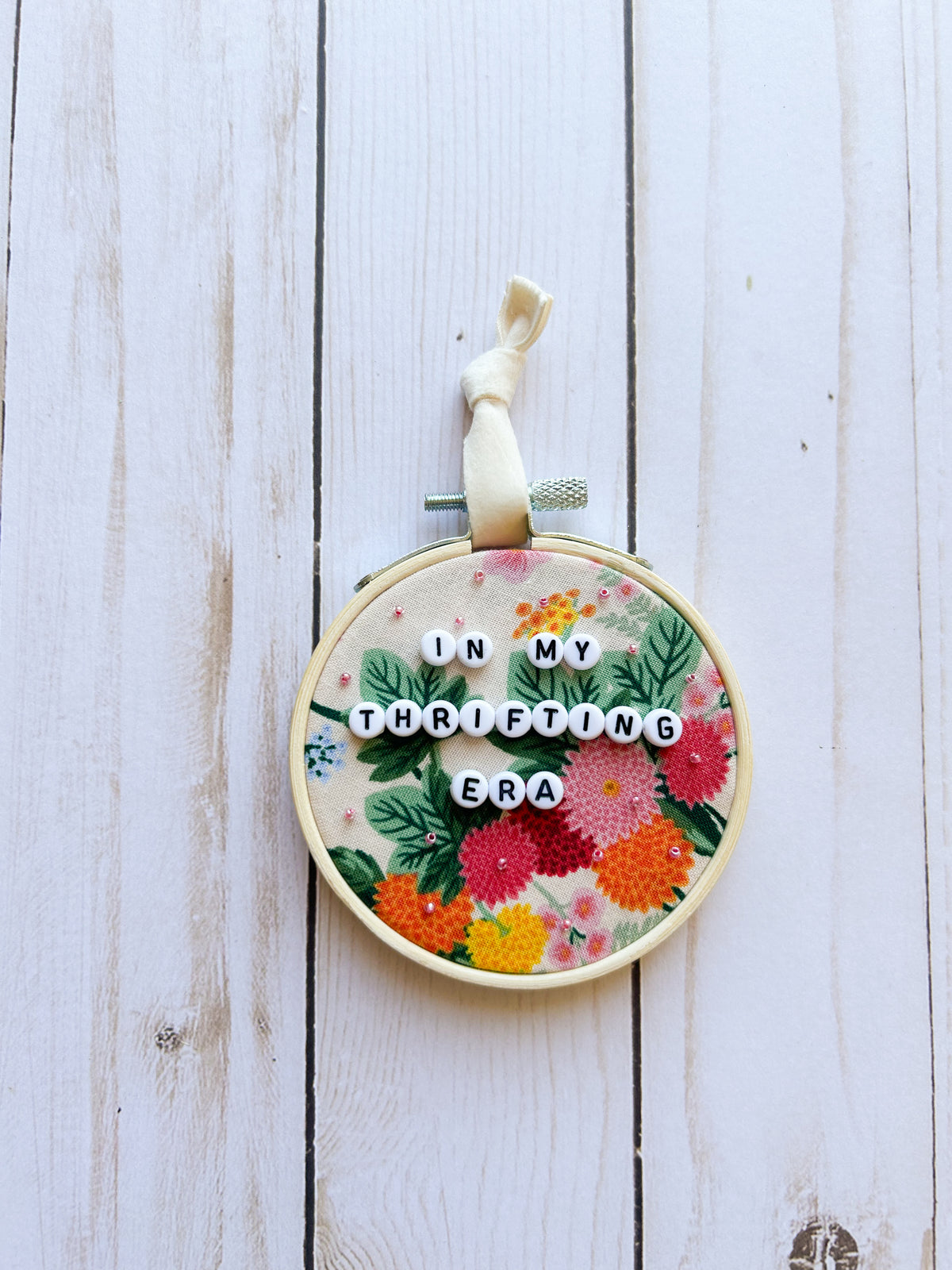 In My Thrifting Era Hoop Ornament