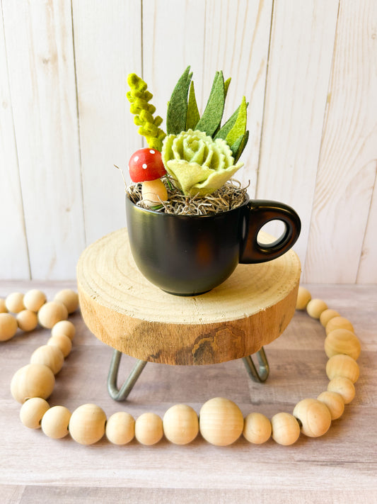 Mini Felt Succulent