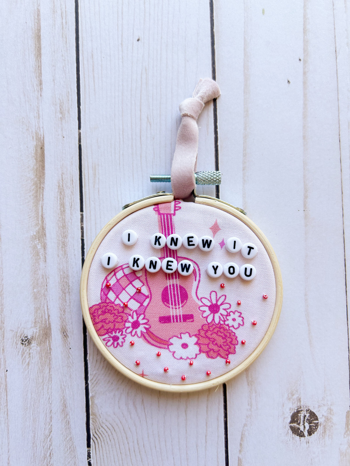 I Knew It I Knew You Hoop Ornament