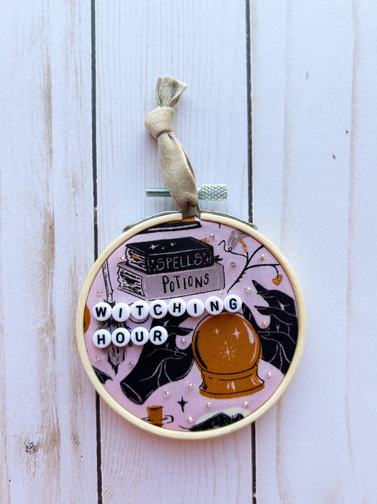 Witching Hour Hoop Ornament