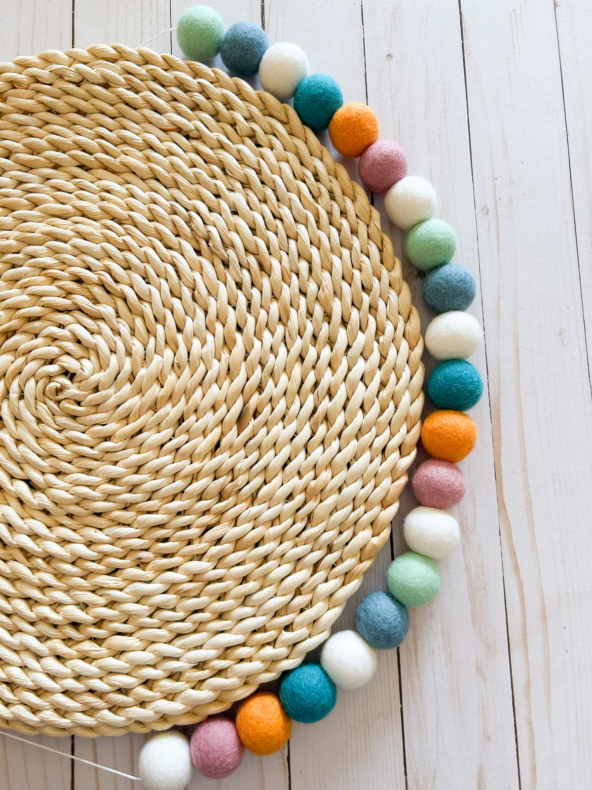 Summer at the Beach Felt Ball Garland