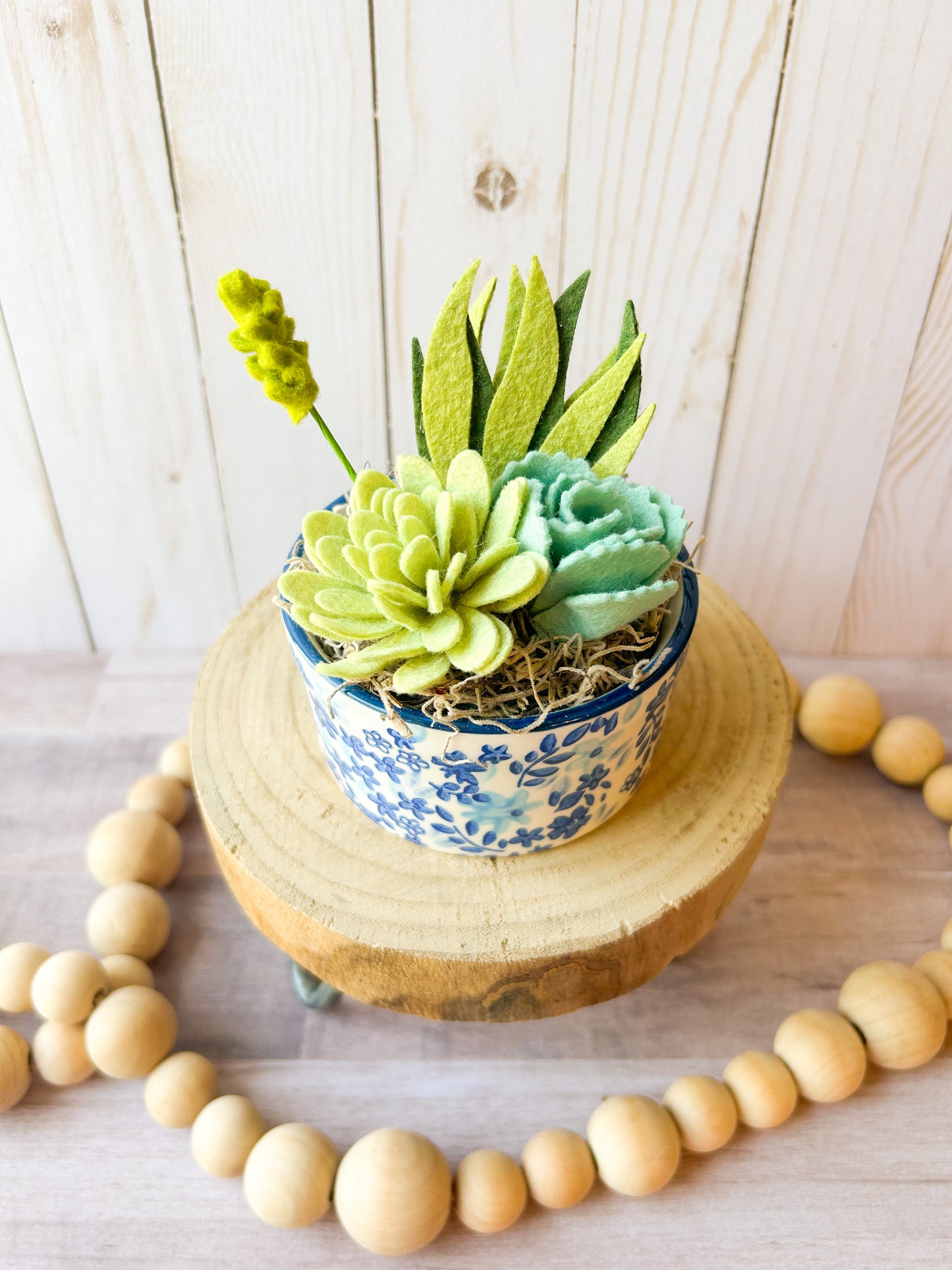 Mini Felt Succulent
