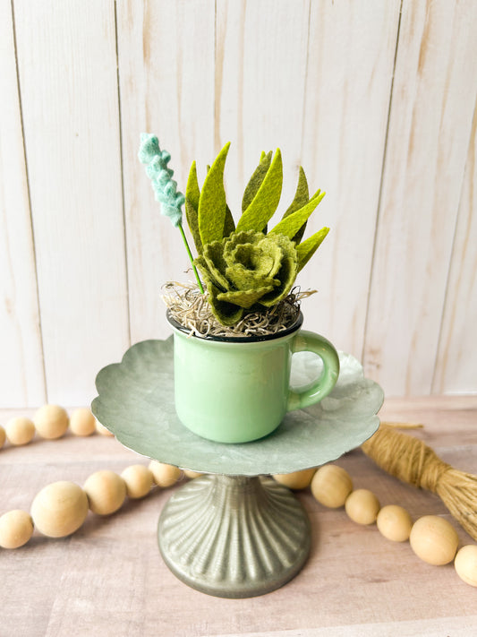 Mini Felt Succulent