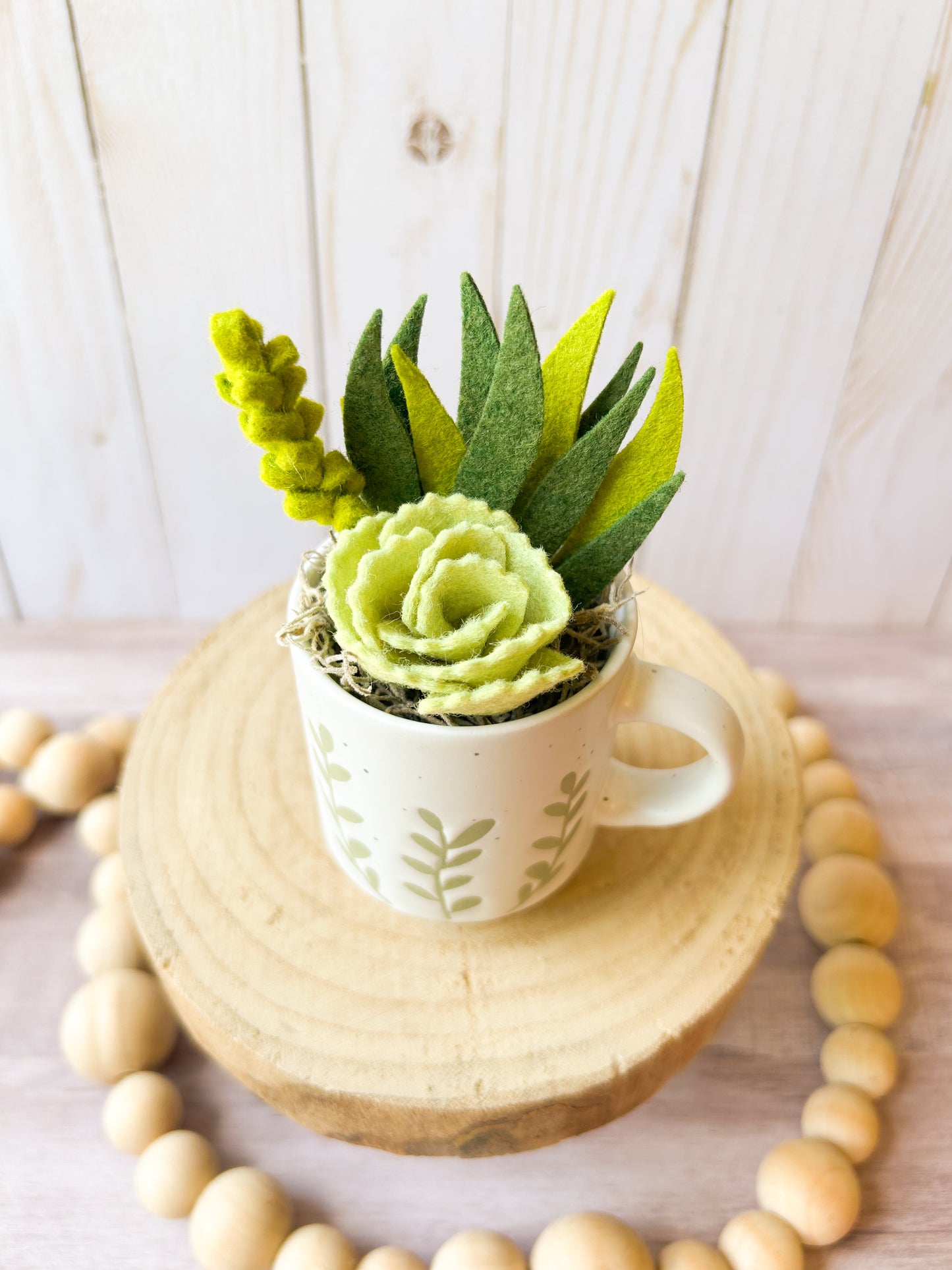 Mini Felt Succulent