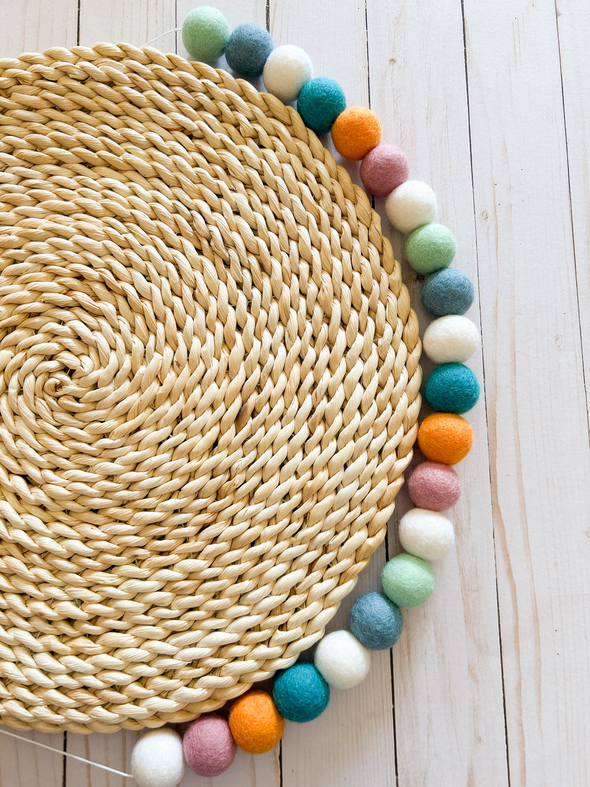 Summer at the Beach Felt Ball Garland