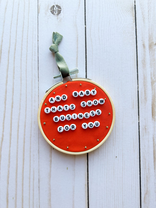 Showgirl Hoop Ornament