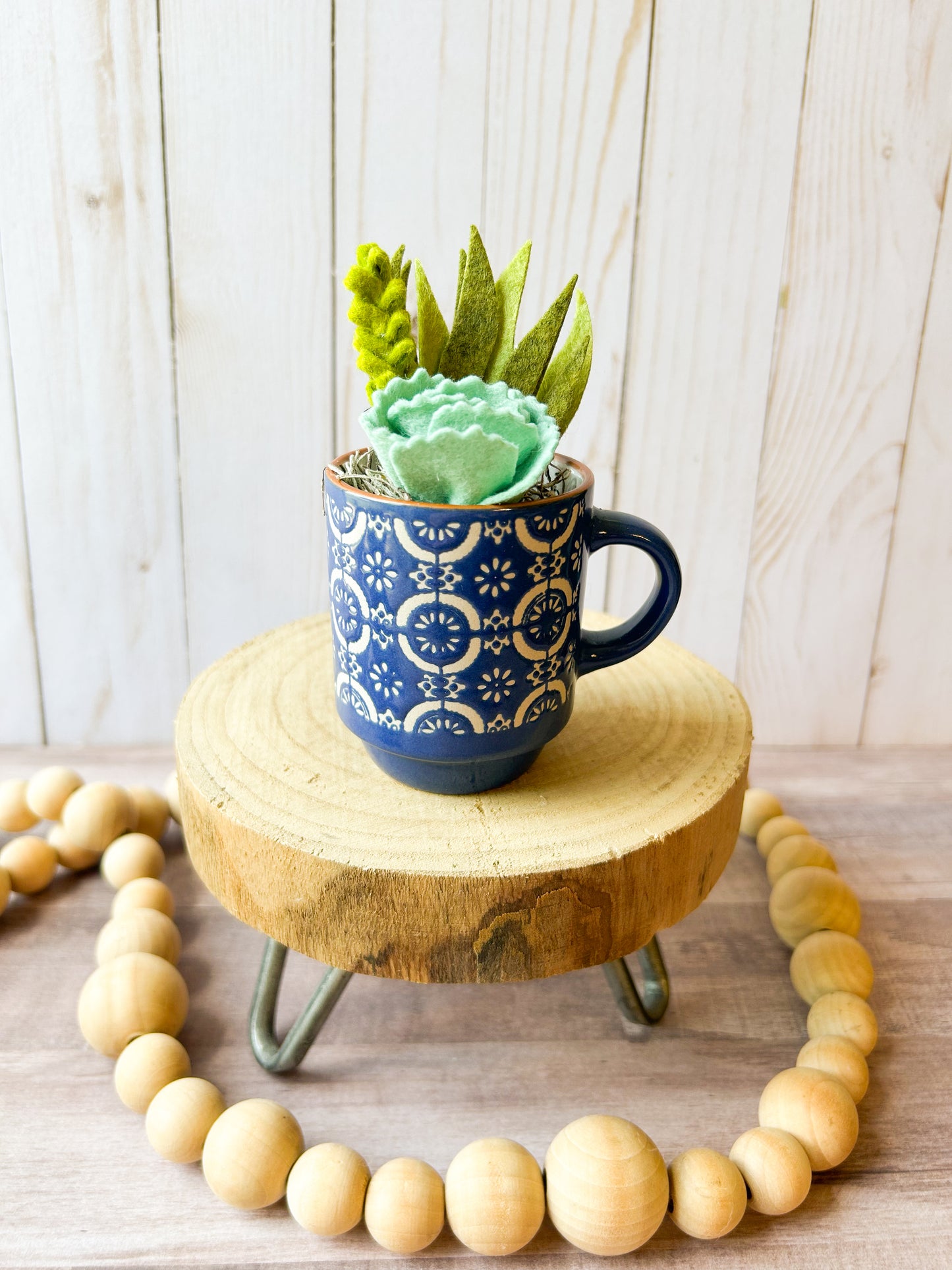 Mini Felt Succulent