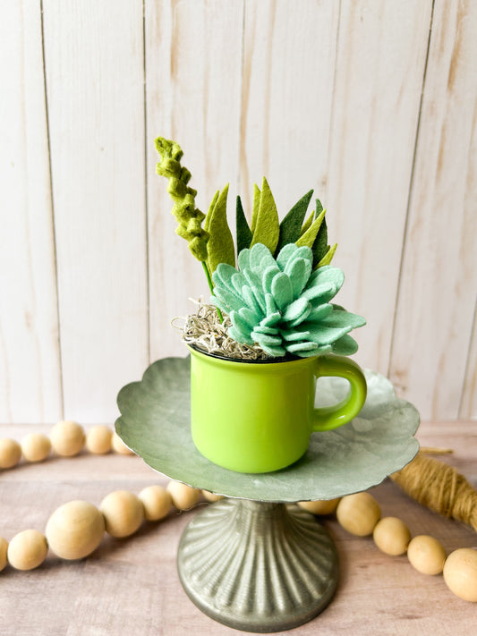 Mini Felt Succulent