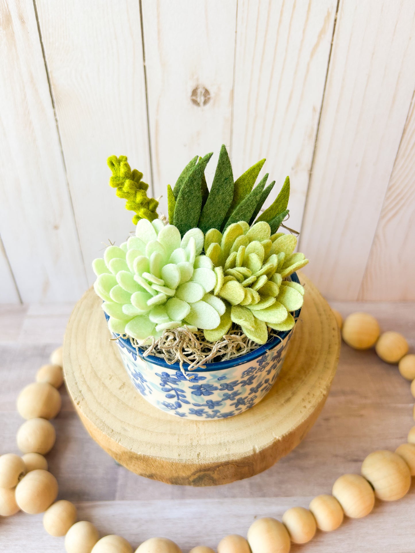 Mini Felt Succulent