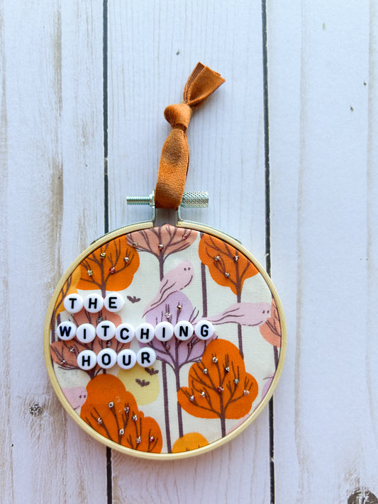 The Witching Hour Hoop Ornament