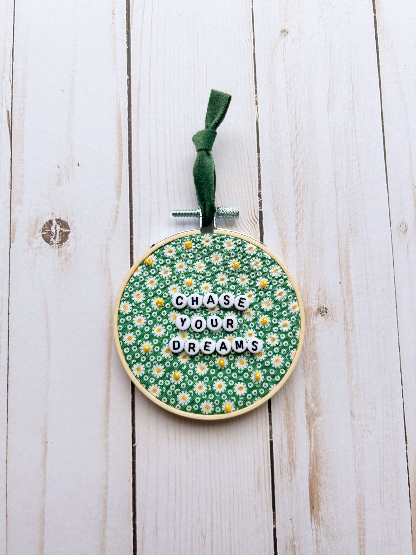 Chase Your Dreams Hoop Ornament