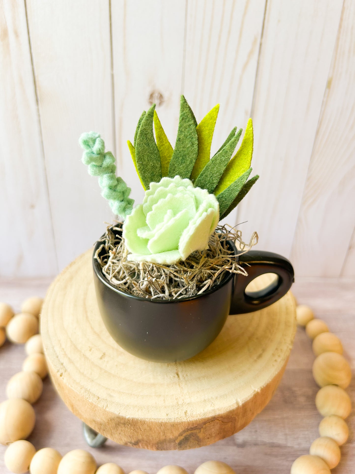 Mini Felt Succulent