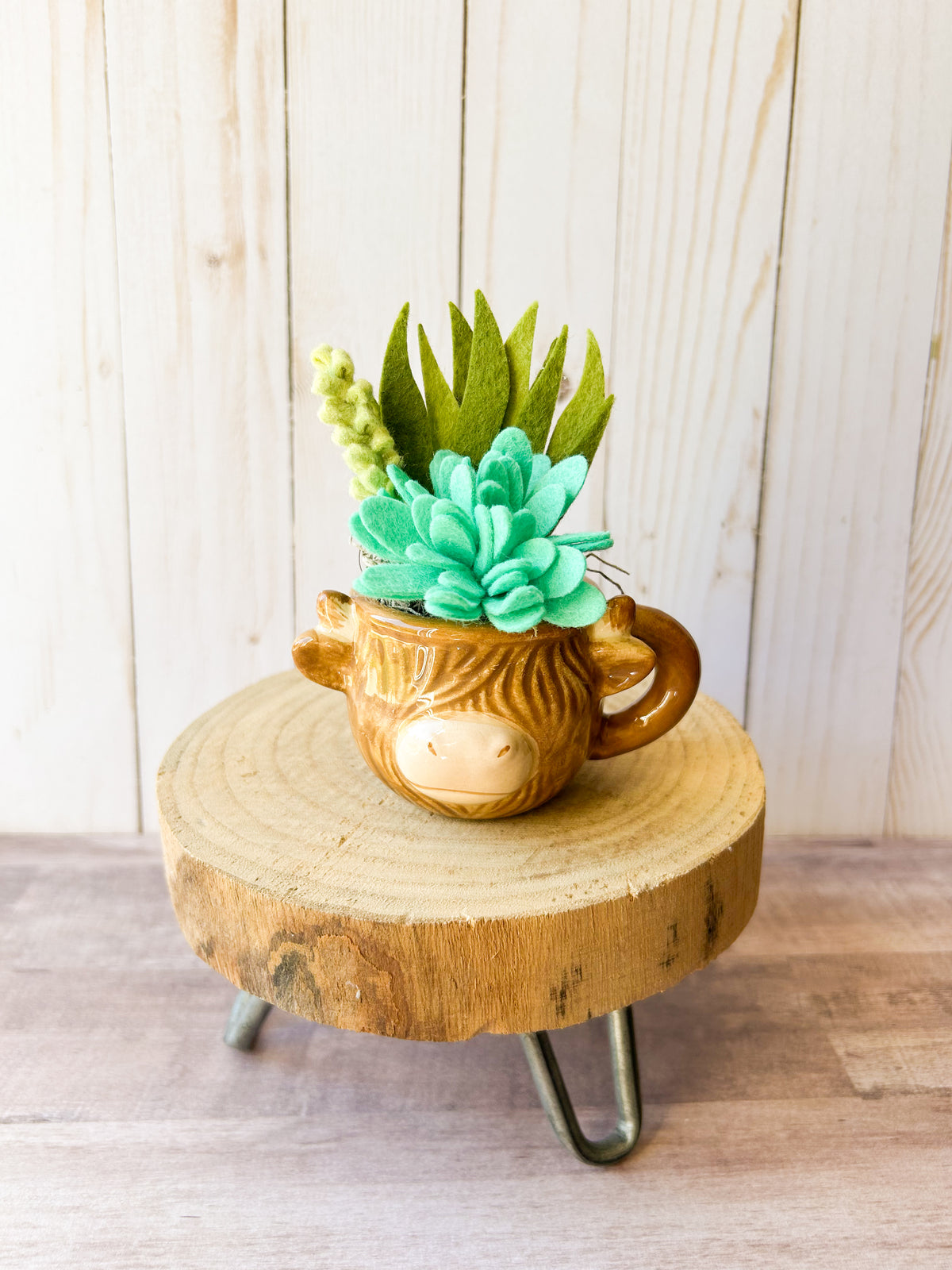 Mini Felt Succulent