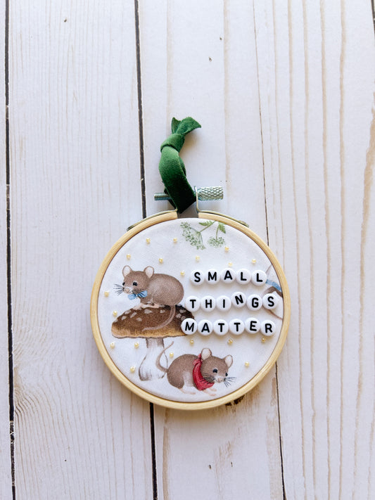 Small Things Matter Hoop Ornament