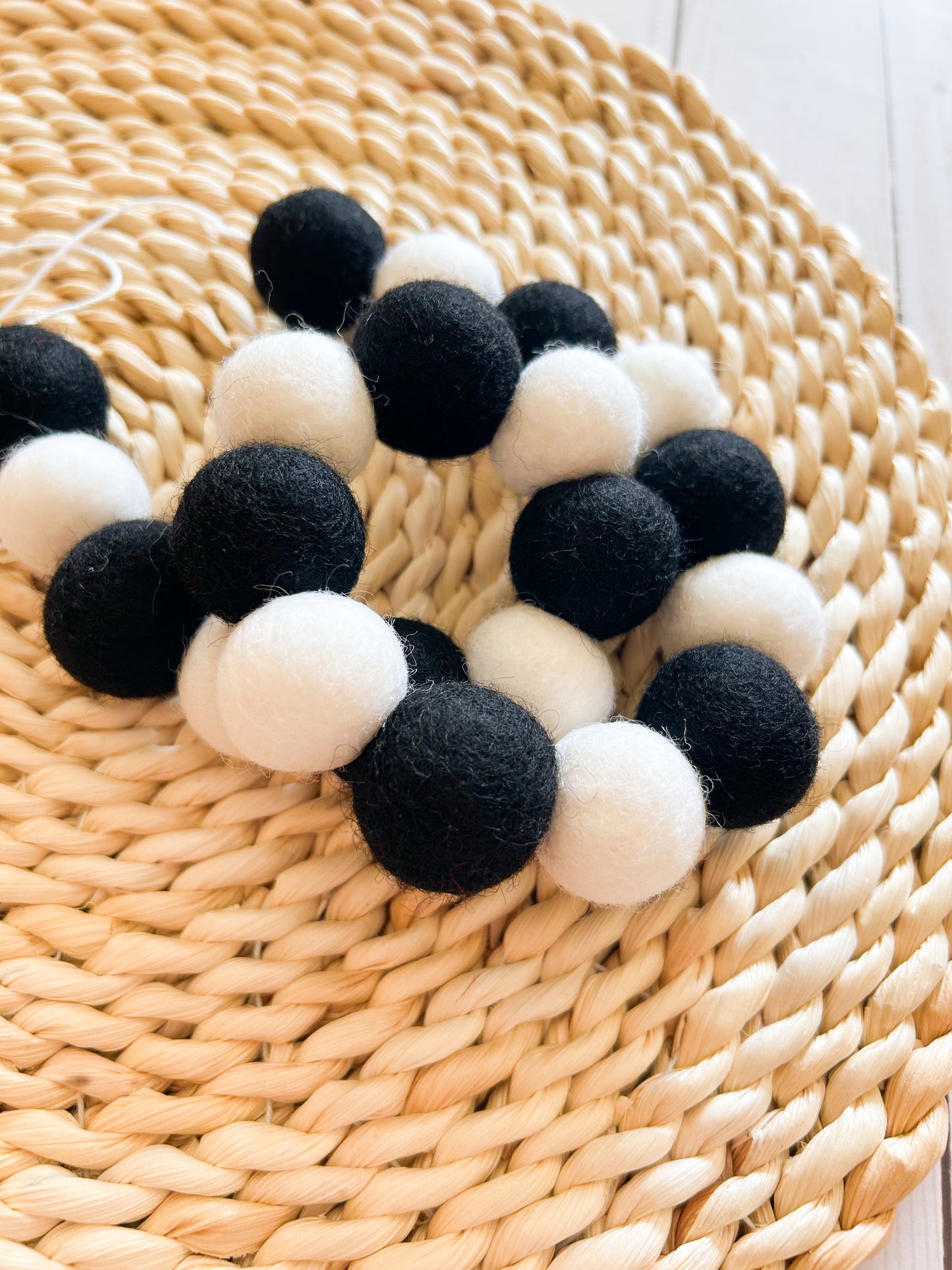 Race Day Felt Ball Garland
