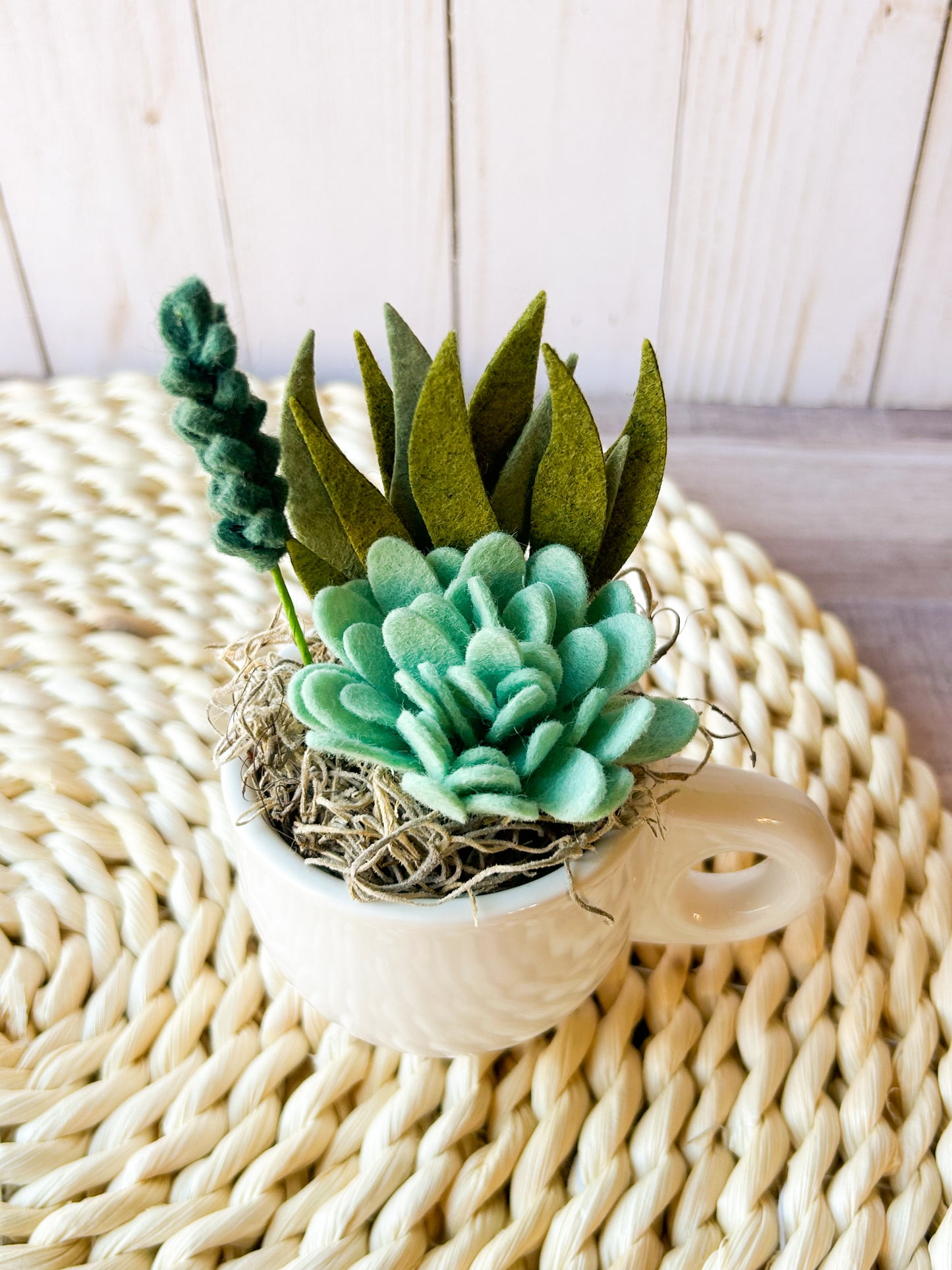 Mini Felt Succulent