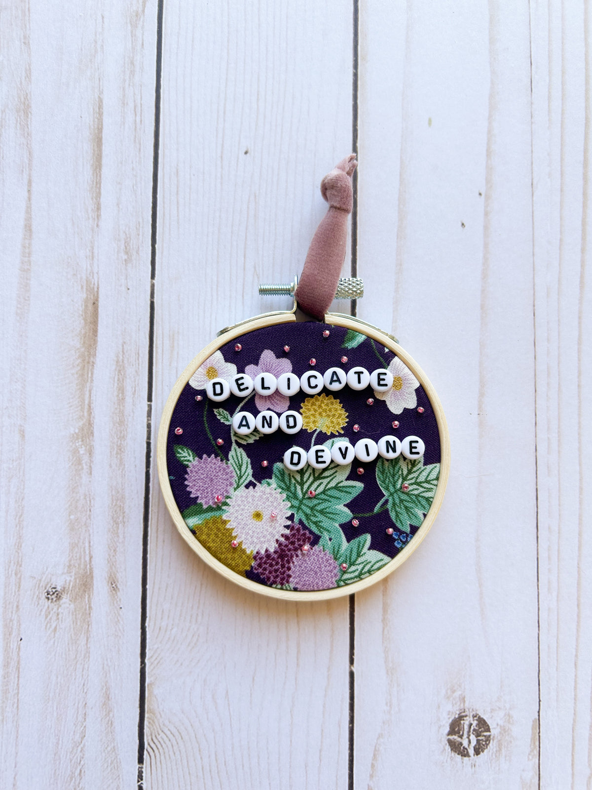 Delicate and Devine Hoop Ornament