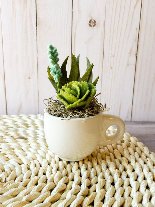 Mini Felt Succulent