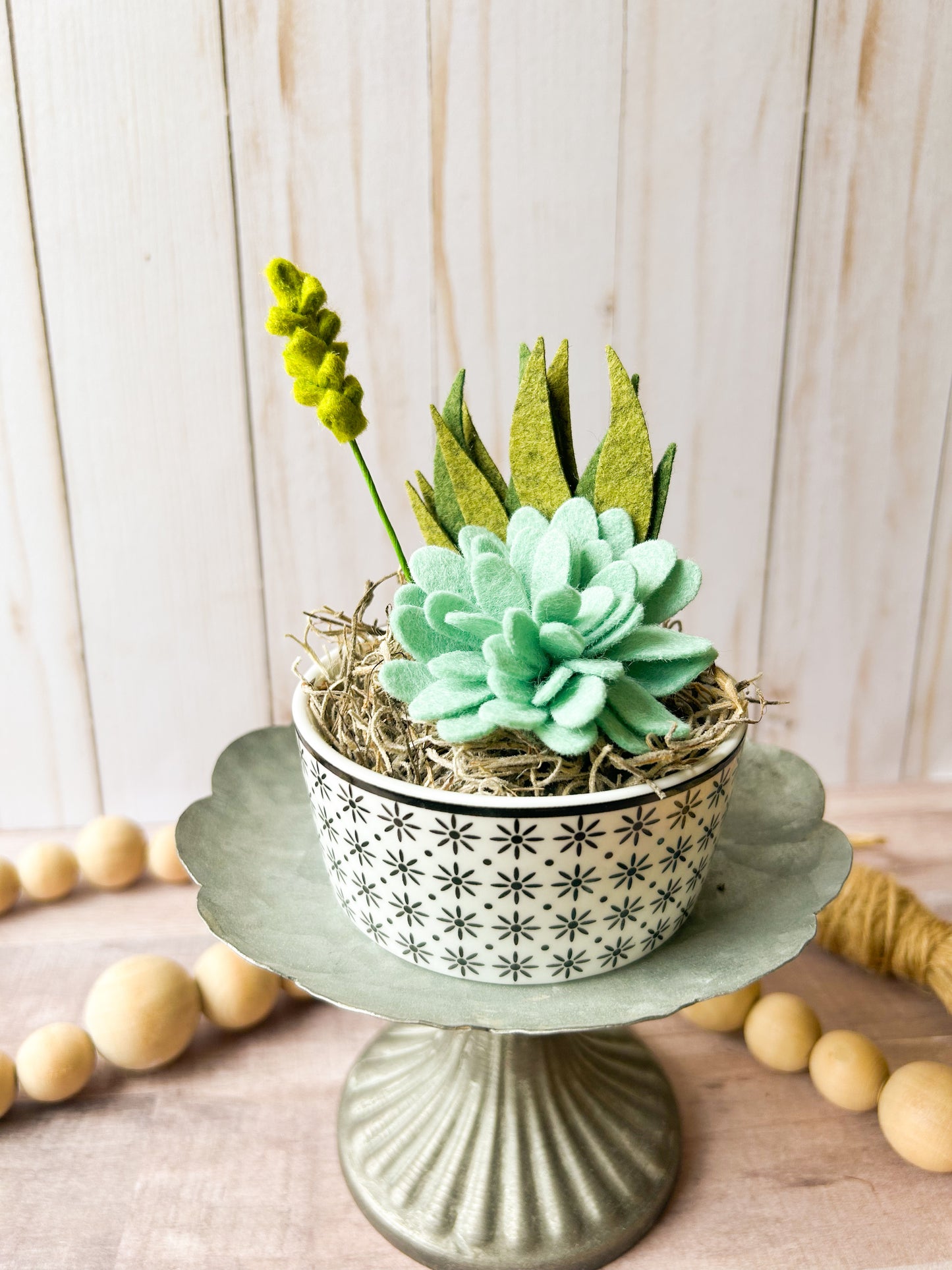 Mini Felt Succulent