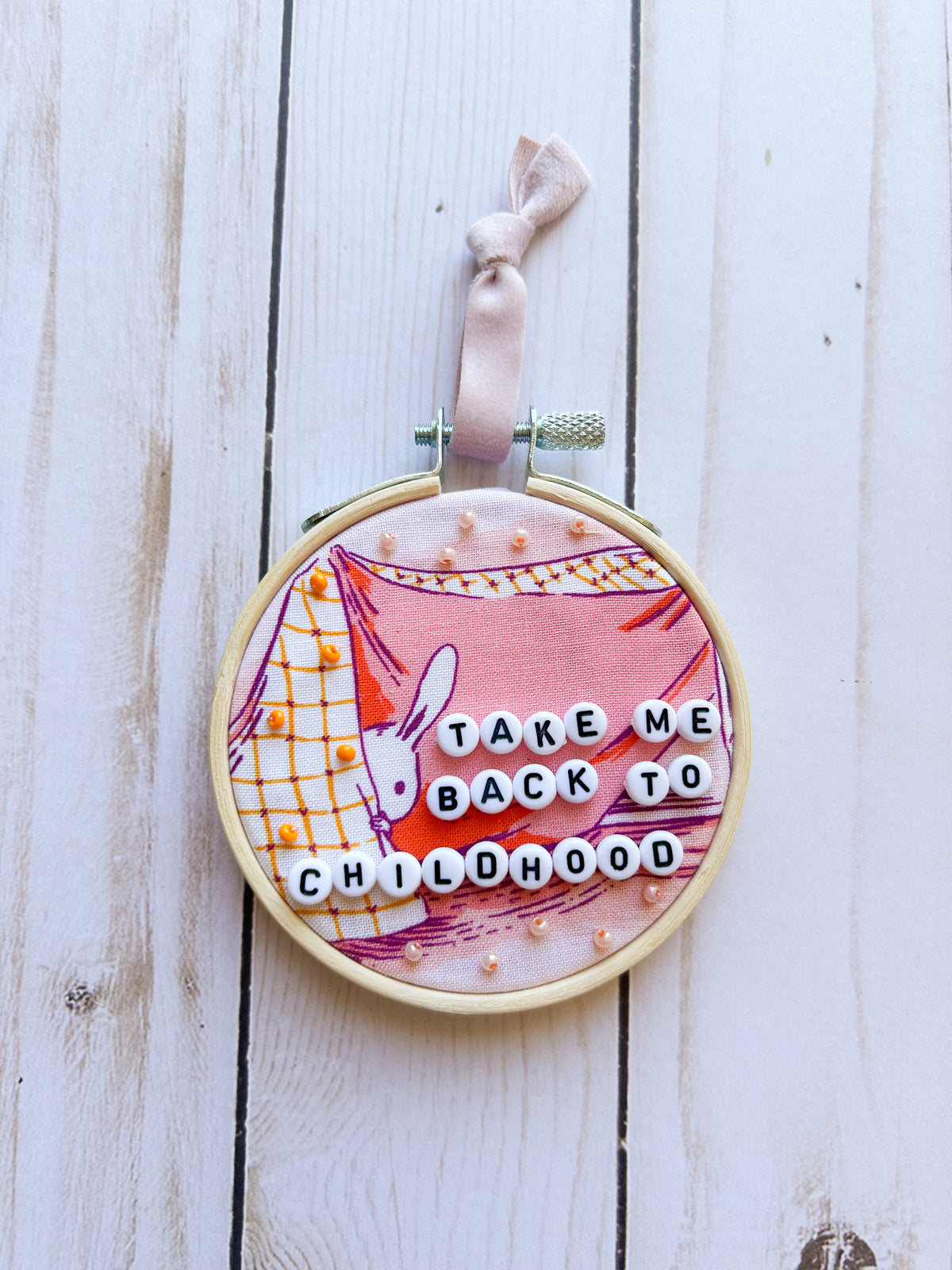 Take Me Back Hoop Ornament