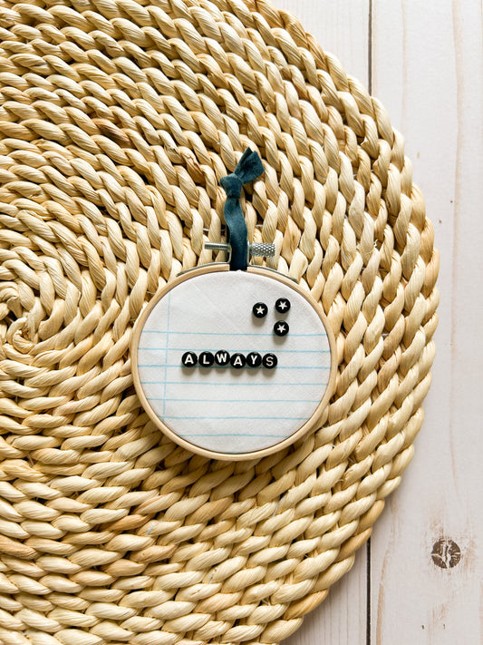 Always Hoop Ornament