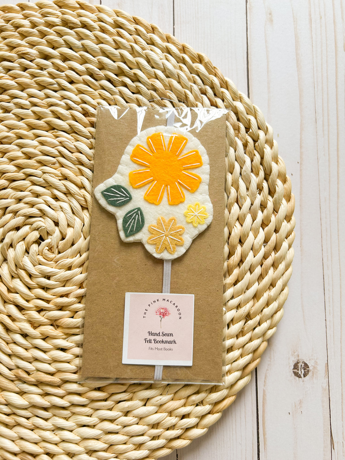 Yellow Floral Bookmark