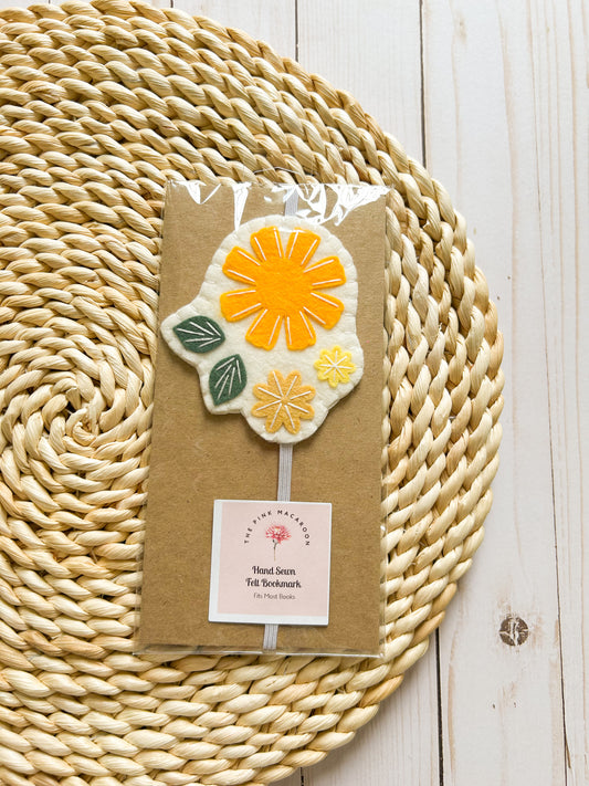 Yellow Floral Bookmark