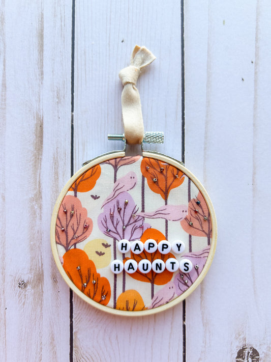 Happy Haunts Hoop Ornament