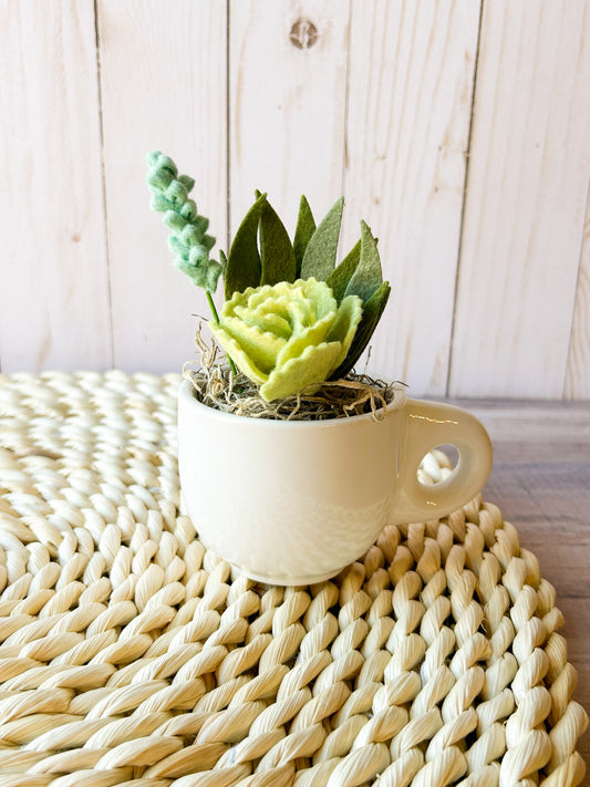 Mini Felt Succulent