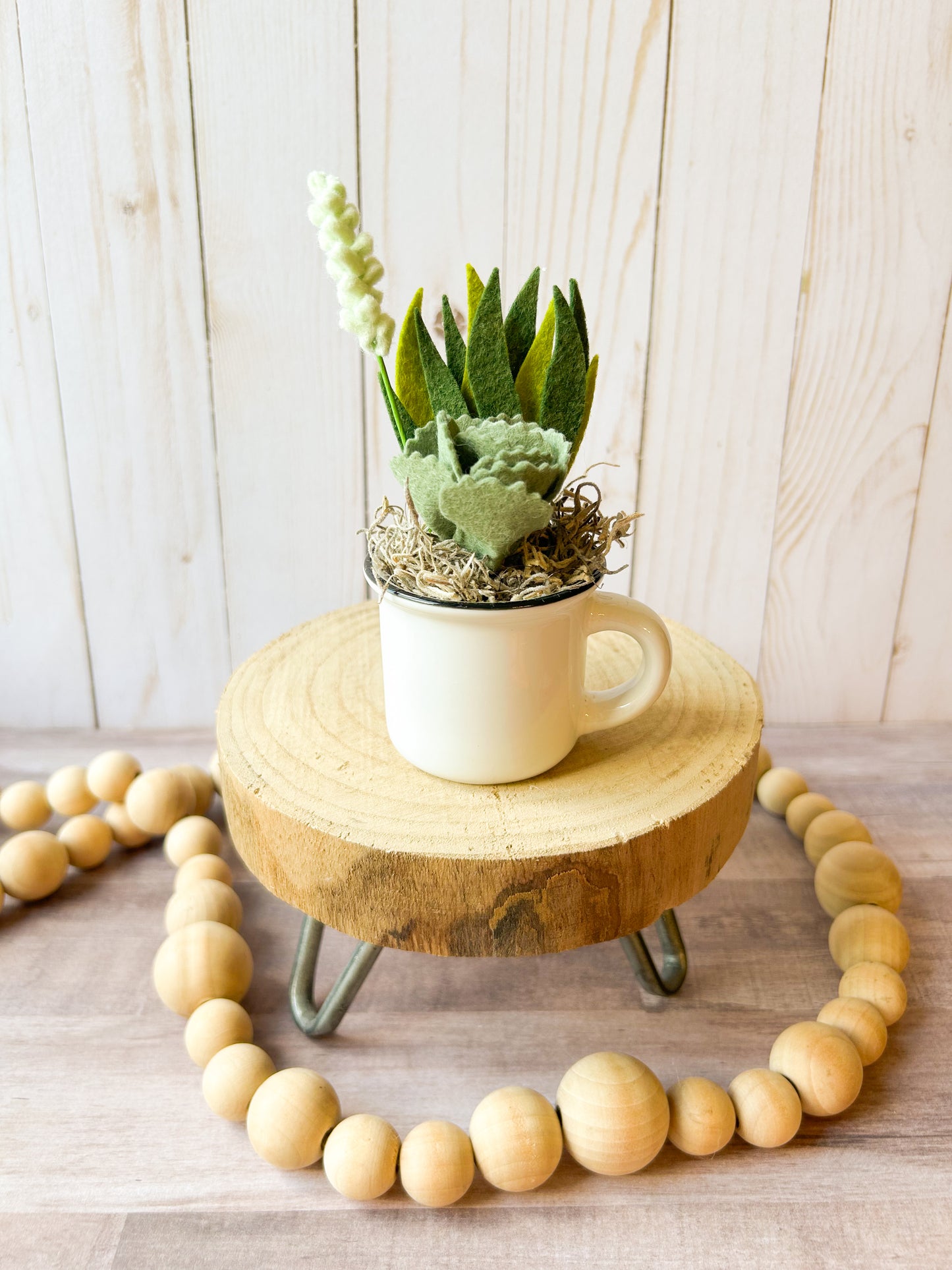 Mini Felt Succulent