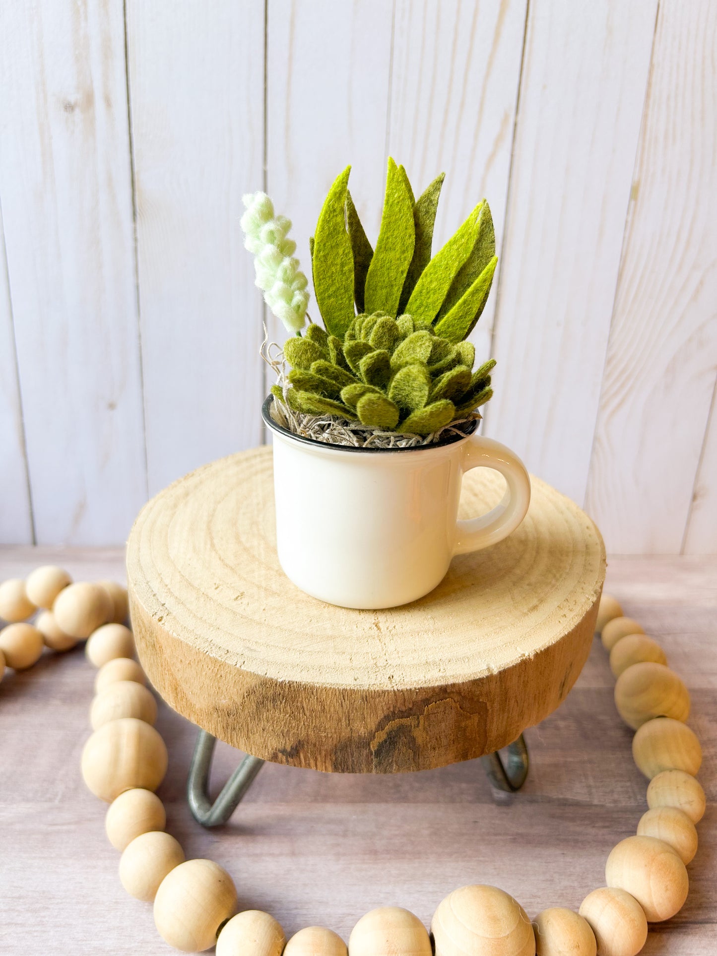 Mini Felt Succulent