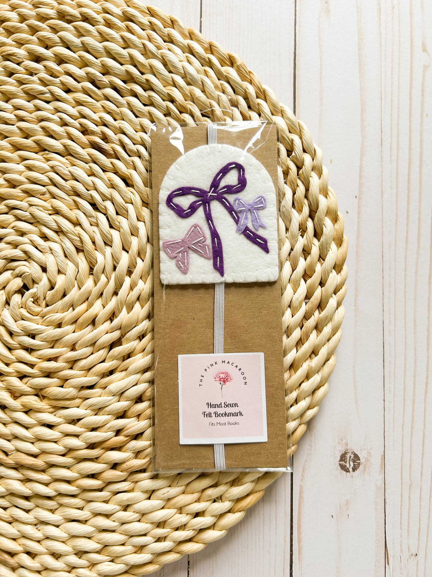 Purple Bow Bookmark