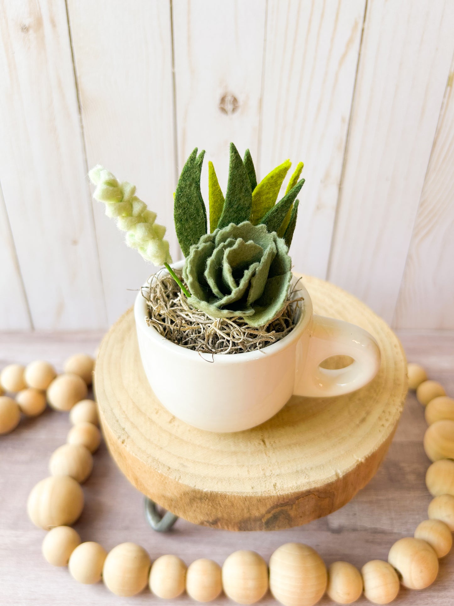 Mini Felt Succulent