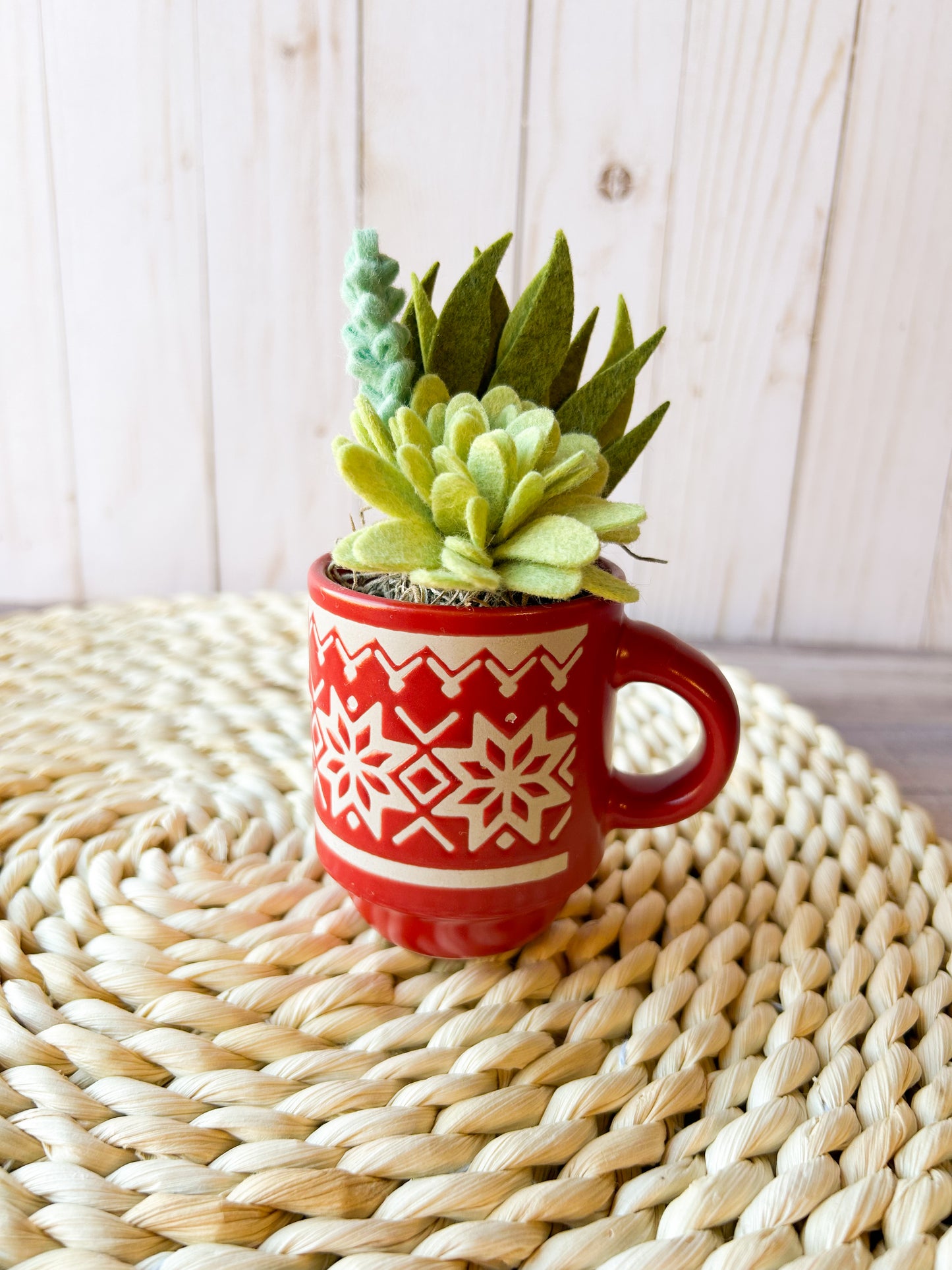 Mini Felt Succulent