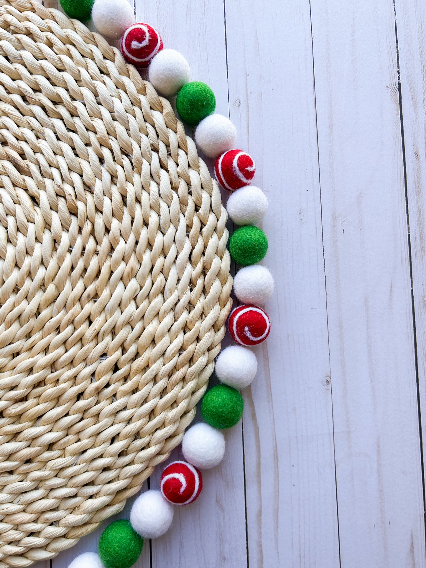 Christmas Felt Ball Garland